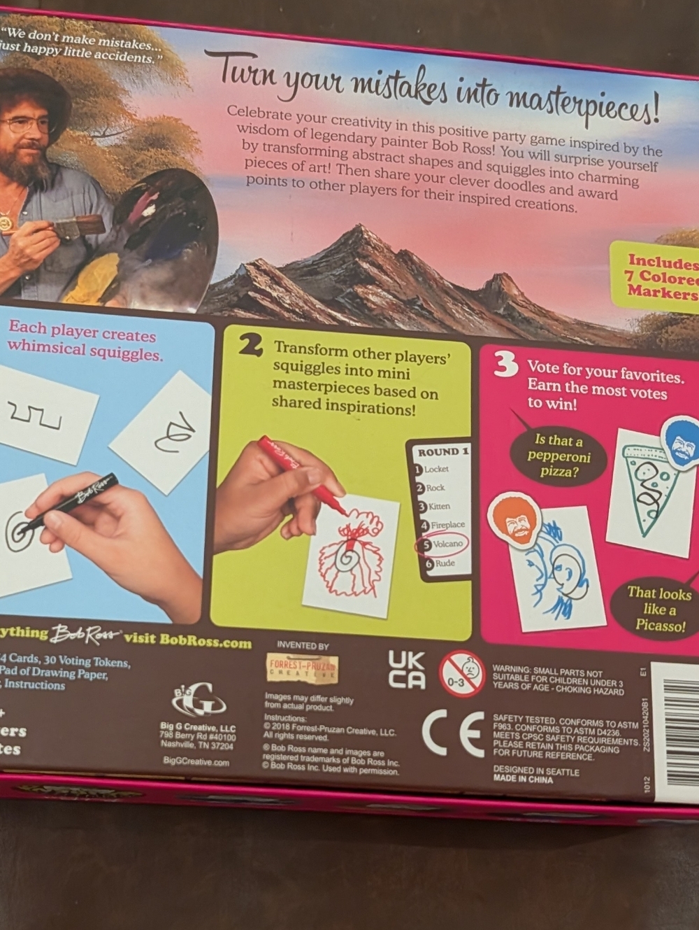 Bob Ross Happy Little Accidents Party Game - Picture 5 of 5
